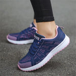 Women Casual Shoes Fashion Breathable Walking Mesh Flat Shoes