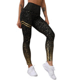 New Hotsale Women Gold Print Leggings